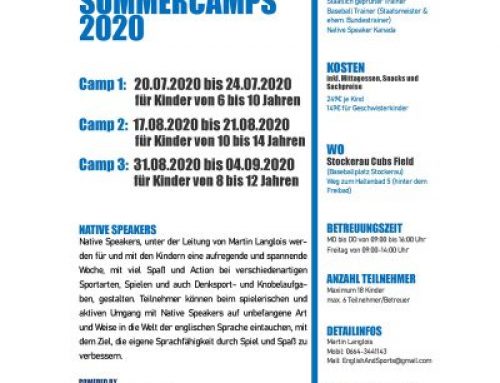 English & Sports Summercamps 2020