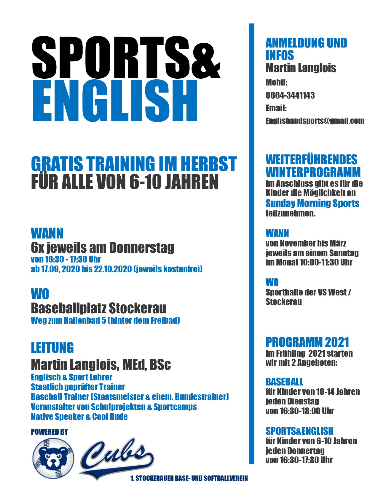 SPORTS&ENGLISH HERBST 2020